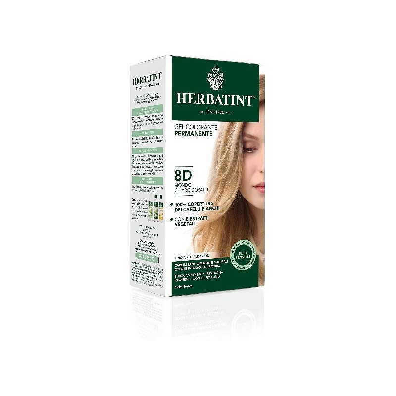 Herbatint Soin Colorant Permanent 8D Blond Clair Dore