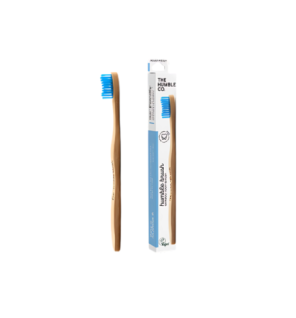 HUBMLE BROSSE A DENTS BAMBOU ADULTE BLUE