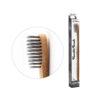 HUMBLE BROSSE A DENTS AU CHARBON POUR ADULTE NOIR DOUCE BAMBOU