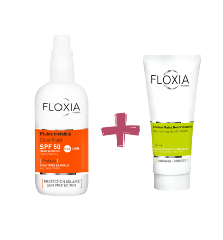 Floxia Ecran Dluide Invisible 100ml + Creme Mains Nourissant PACK