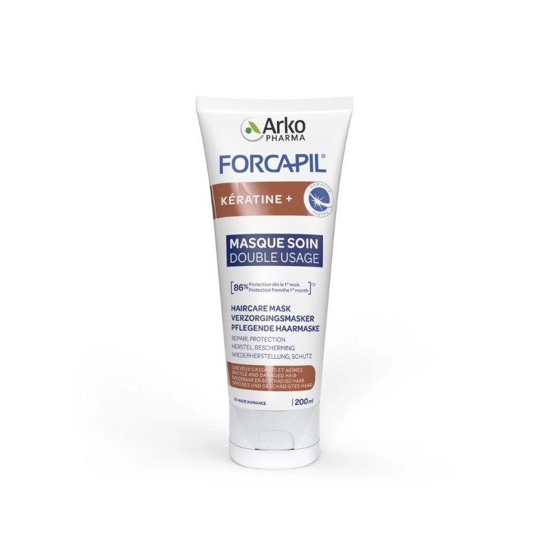 Forcapil Kératine Masque Soin Double Usage 200ml