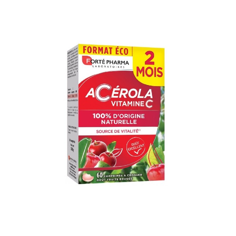 Forté Pharma Acérola Vitamine C – 60 Comprimés