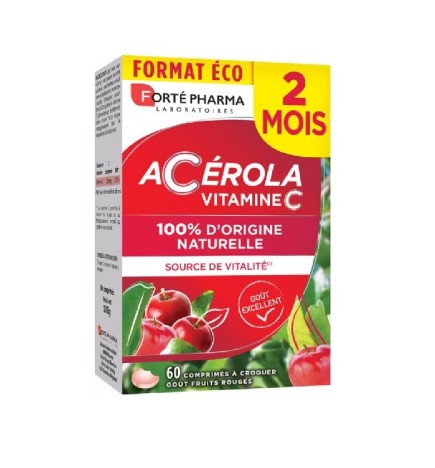 Forté Pharma Acérola Vitamine C – 60 Comprimés