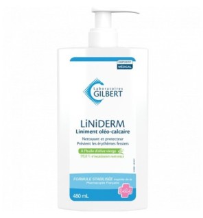 Gilbert Liniderm Liniment Oléo-Calcaire Flacon-Pompe – 480 ml