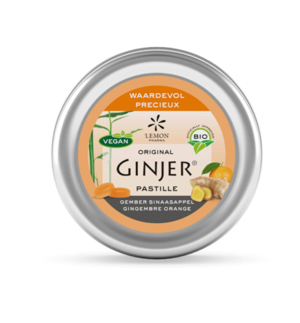 Ginger Pastilles Gingembre & Orange Bio – Lemon Pharma