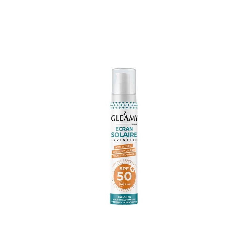 GLEAMY Écran solaire Spf50+ invisible 50ml