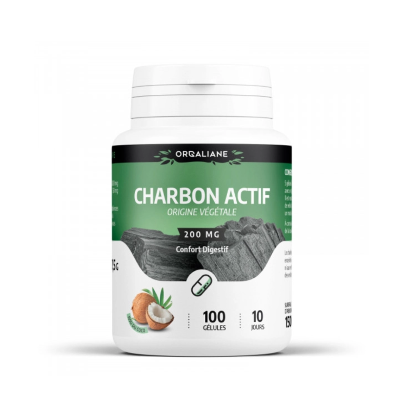 GPH DIFFUSION Charbon Végétal Actif 200 Gelules
