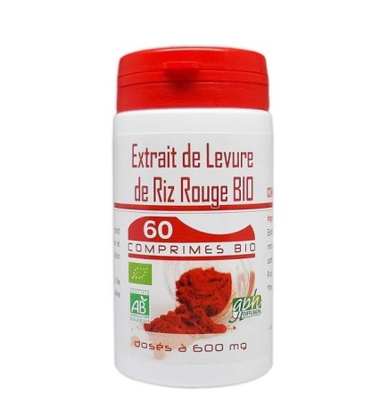 GPH DIFFUSION EXTRAIT DE LEVURE DE RIZ ROUGE BIO 1,6% 600mg – 90 GÉLULES