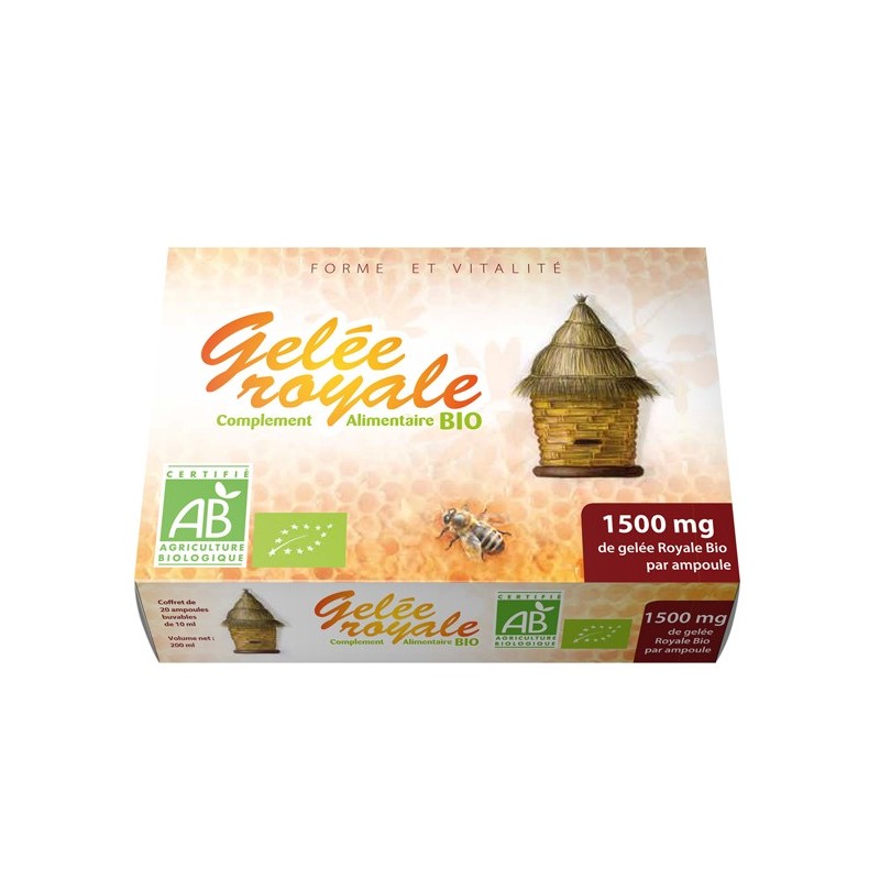 Gph Diffusion Gelée Royale Bio – 20 Ampoules 1500 mg