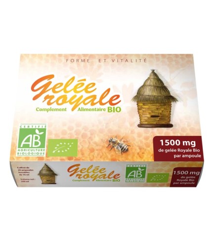 Gph Diffusion Gelée Royale Bio – 20 Ampoules 1500 mg