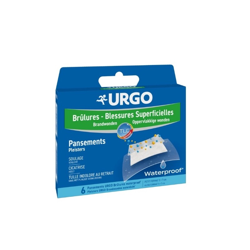 Urgo Brulures Pansement Waterproof 6 Pieces