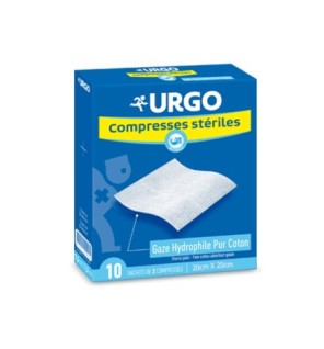 URGO COMPRESSES STÉRILES DE GAZE 20cmX20cm