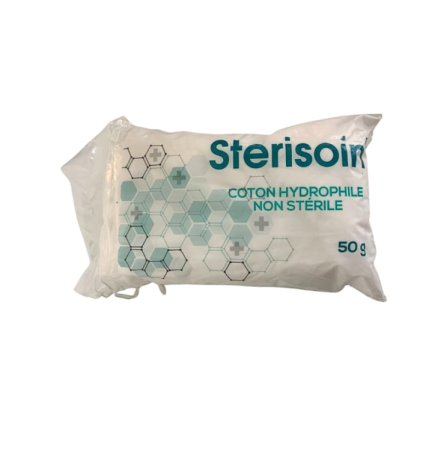 Urgo Coton Sterisoin Hydrophile Non Sterile 50g