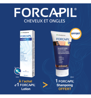 FORCAPIL PACK LOTION ANTI CHUTE  égal  FORCAPIL SHAMPOOING ENERGISANT OFFERT