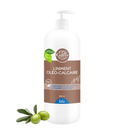 GIFRER LINIMENT OLEO-CALCAIRE HUILE OLIVE EXTRA FL POMPE 900 ML