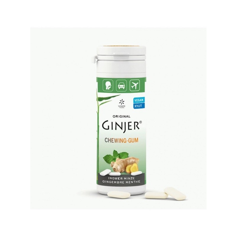 GINJER CHEWING-GUM GINGEMBRE MENTHE 30 G