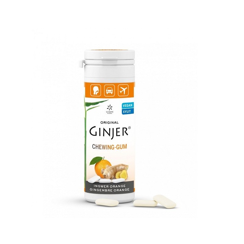GINJER CHEWING-GUM GINGEMBRE ORANGE 30 G