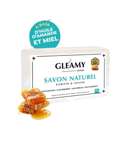 Gleamy Savon Naturel Purifie & Apaise 100g