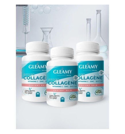 GLEAMY SUPER COLLAGENE 30 Gélules Lot de 3