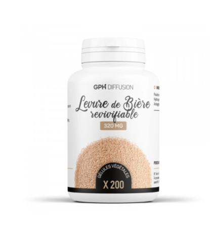 GPH Diffusion Levure de Biere Revivifiable 200 Gelules