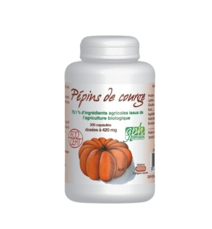 GPH Pepins de Courge 200 Capsules