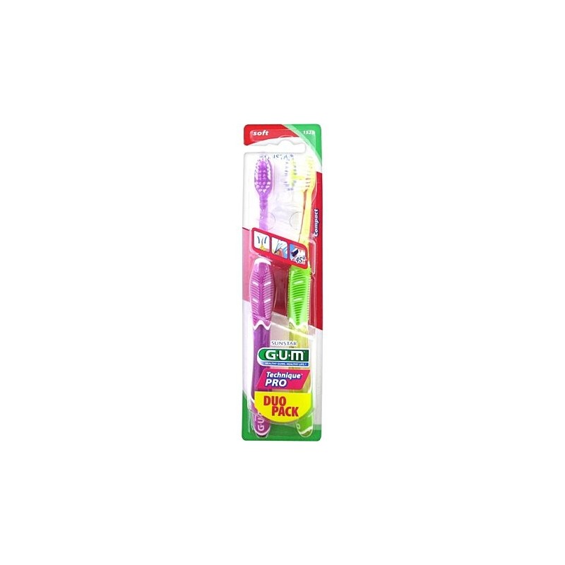 Gum Brosse à Dent Thechnique pro Duo medium 1528