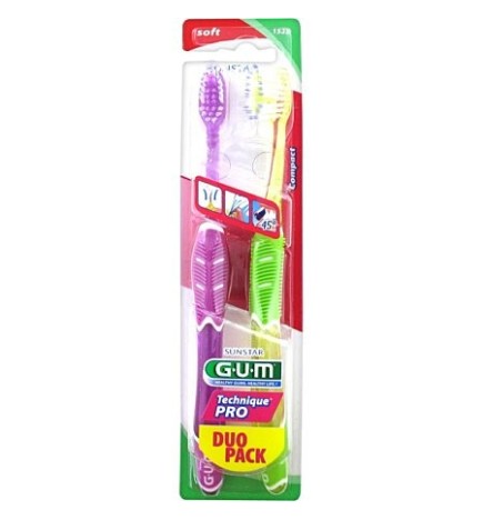 Gum Brosse à Dent Thechnique pro Duo medium 1528