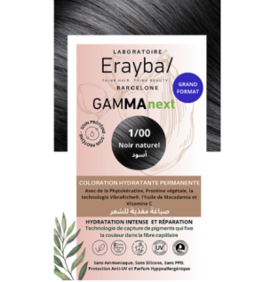 Erayba Gamma Next Coloration 1/00  Noir Naturel Coloration Hydratante Permanente
