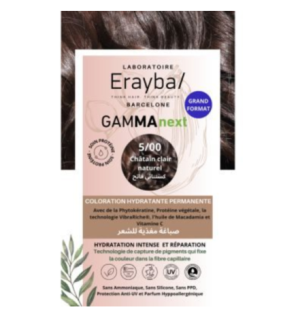 Erayba Gamma Next Coloration 5/00 chatin clair naturel Coloration Hydratante Permanente