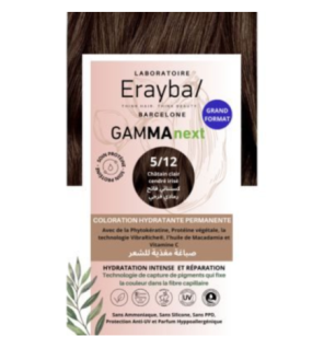 Erayba Gamma Next Coloration 5/12 chatain clair cendre irise Coloration Hydratante Permanente
