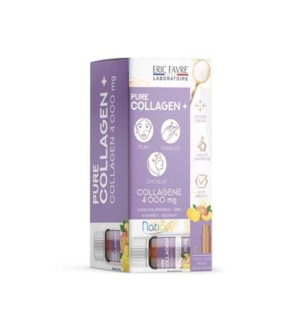 ERIC FAVRE PURE COLLAGEN + 10*15ML PECHE ET CITRON