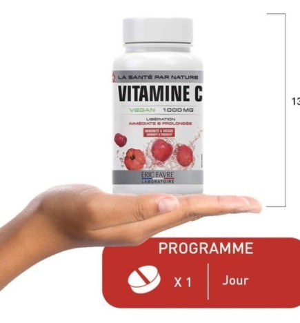 Eric Favre Vitamine C Vegan 1000mg 100 Comprimes