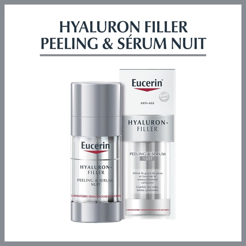 Eucerin – Hyaluron-Filler Peeling & Sérum Nuit – 30 ml