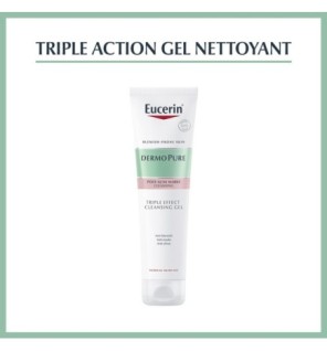 EUCERIN DERMOPURE TRIPLE ACTION GEL NETTOYANT  150ml