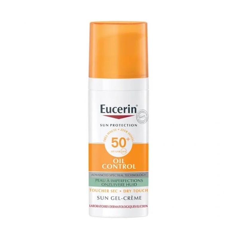 EUCERIN SUN TOUCHER SEC GEL CRÈME HUILE CONTROLE EUCERIN SUN TOUCHER SEC GEL CRÈME HUILE CONTROLE