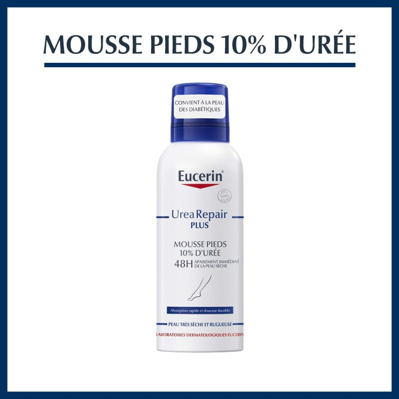 EUCERIN UreaRepair PLUS Mousse Pieds 10% d’Urée 150ml