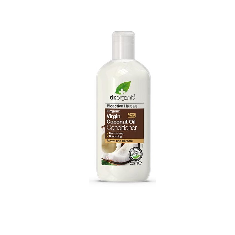 Dr Organic Après-Shampoing à l’Huile de Noix de Coco Vierge 265Ml