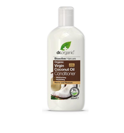 Dr Organic Après-Shampoing à l’Huile de Noix de Coco Vierge 265Ml