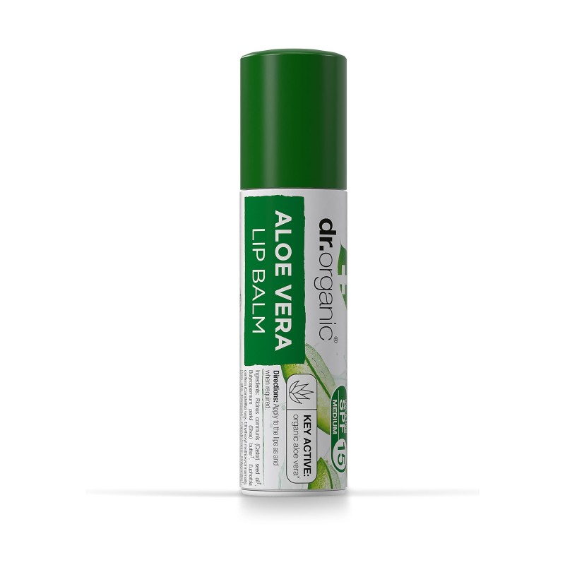 Dr Organic Baume à Lèvres à l’Aloe Vera 5.7Ml