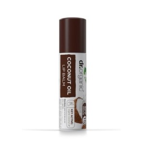 Dr Organic Baume à Lèvres à l’Huile de Noix de Coco Vierge 5,7Ml