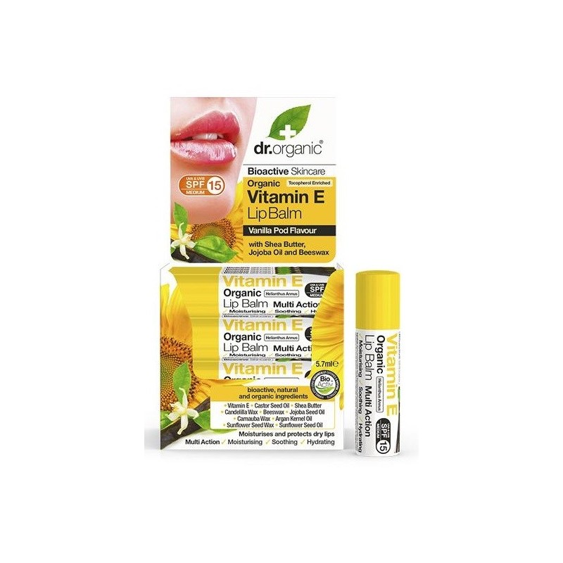 Dr Organic Baume à Lèvres à la Vitamine E 5,7ml