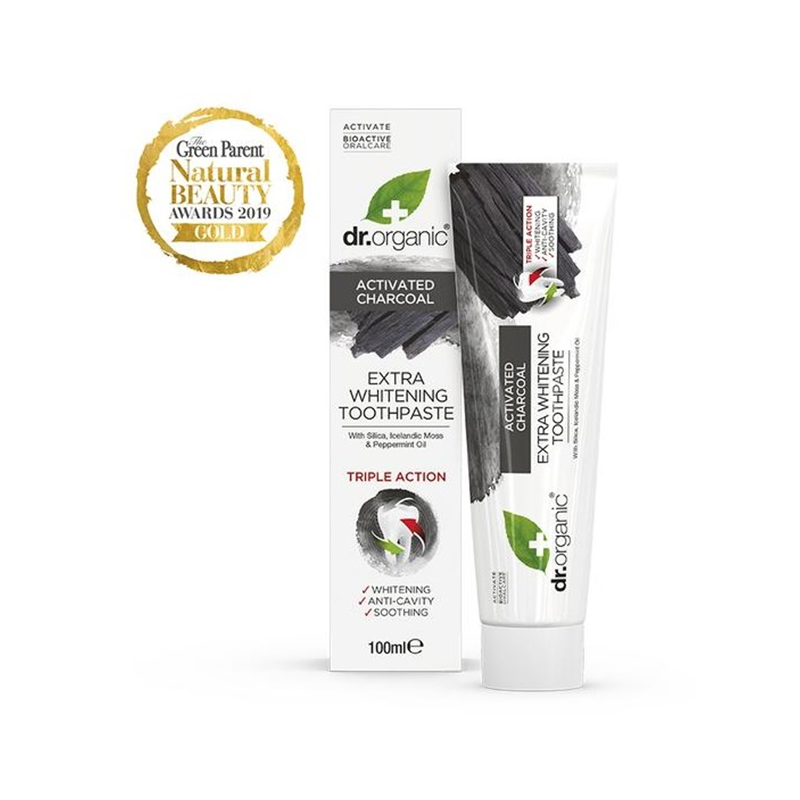 Dr Organic Dentifrice au Charbon 100Ml