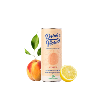DRINK A FLOWER BOTANICAL LEMONADE HYDRATE PEACH AND LEMON 25 CL