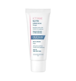 Ducray — Crème riche Visage — Crème visage peau sèche — Ictyane Nutri 40 ml
