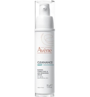 Eau Thermale Avène – Cleanance WOMEN Soin Nuit Lissant 30ml