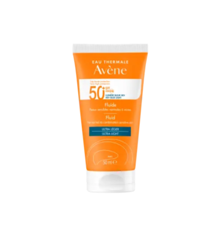 Eau Thermale Avène Solaire Fluide Très Haute Protection – Spf 50+ – 50ml