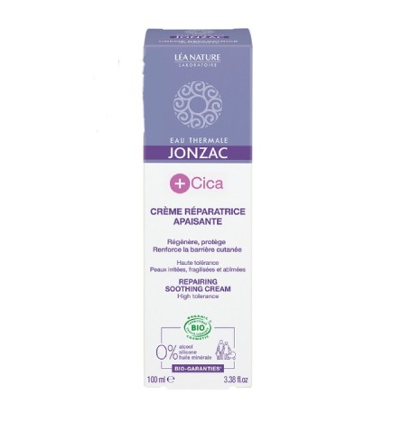 EAU THERMALE JONZAC +CICA CRÈME RÉPARATRICE APAISANTE 100ml