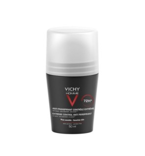 Vichy Homme Déodorant Bille Anti-Transpirant 72H Peau Sensible | 50ml