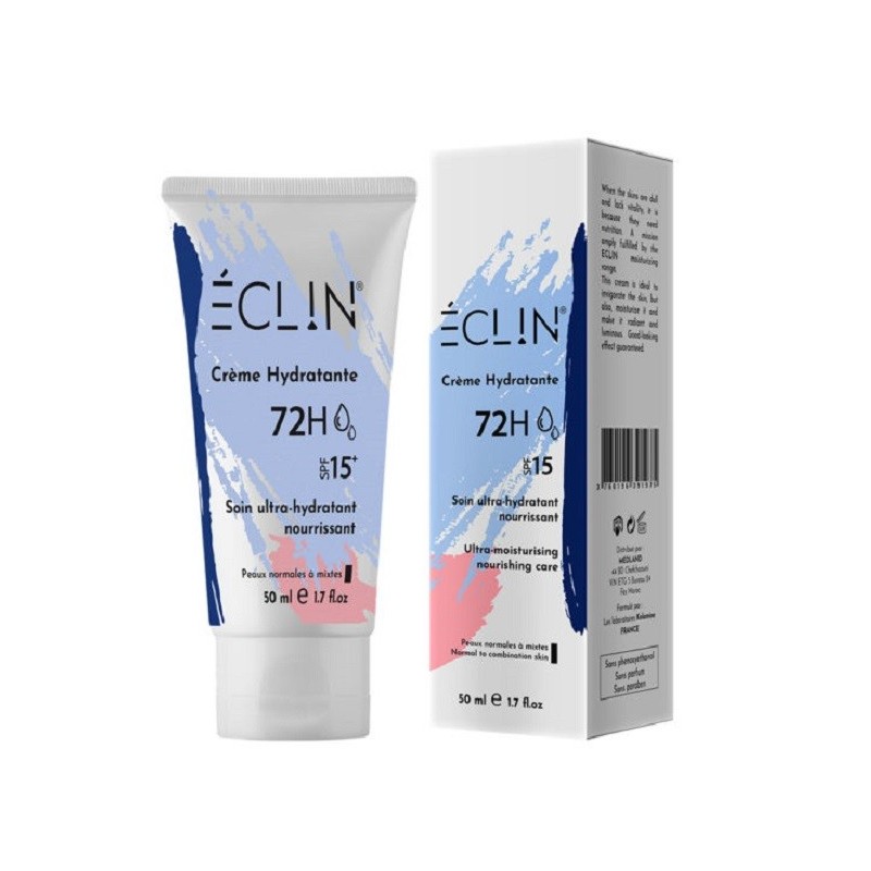 ECLIN CREME HYDRATANTE 72 H SPF 15 PEAU SECHE