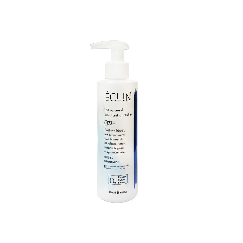 Eclin Lait Corporel Hydratant Quotidien 72h 200ml